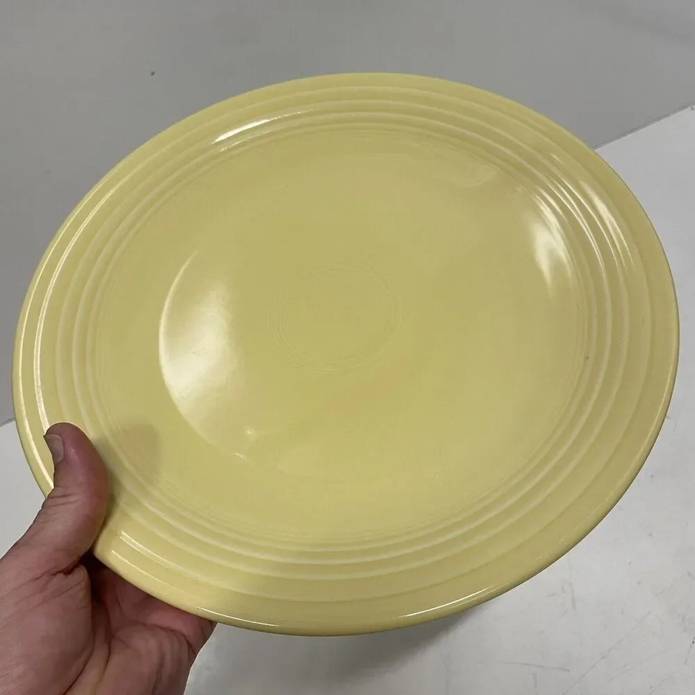 Fiestaware XL 11.5” Dinner Plate Sunflower Yellow RARE Retired Homer Laughlin